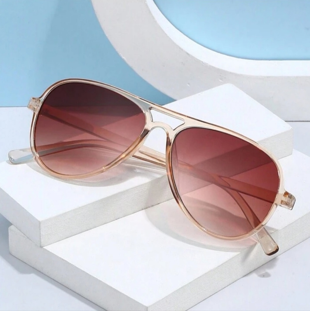 NEW Brown Aviator Fashion Sunglasses